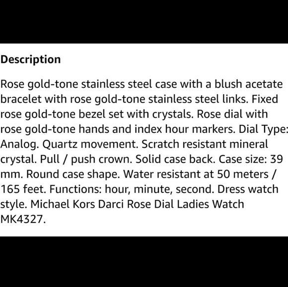 SOLD new Authentic Michael Kors watch - Picture 3 of 3